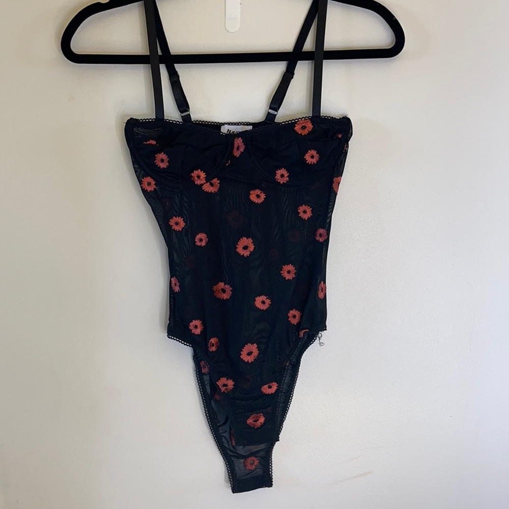 BRAND NEW princess polly mesh floral print bodysuit